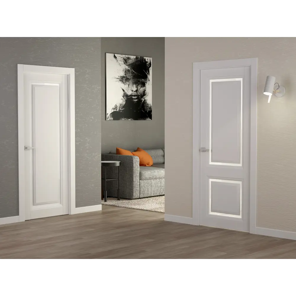 Дверь межкомнатная глухая Аурум 1 эмаль белый 2000x800 мм BELWOODDOORS STLM-2125108 - Вид №2