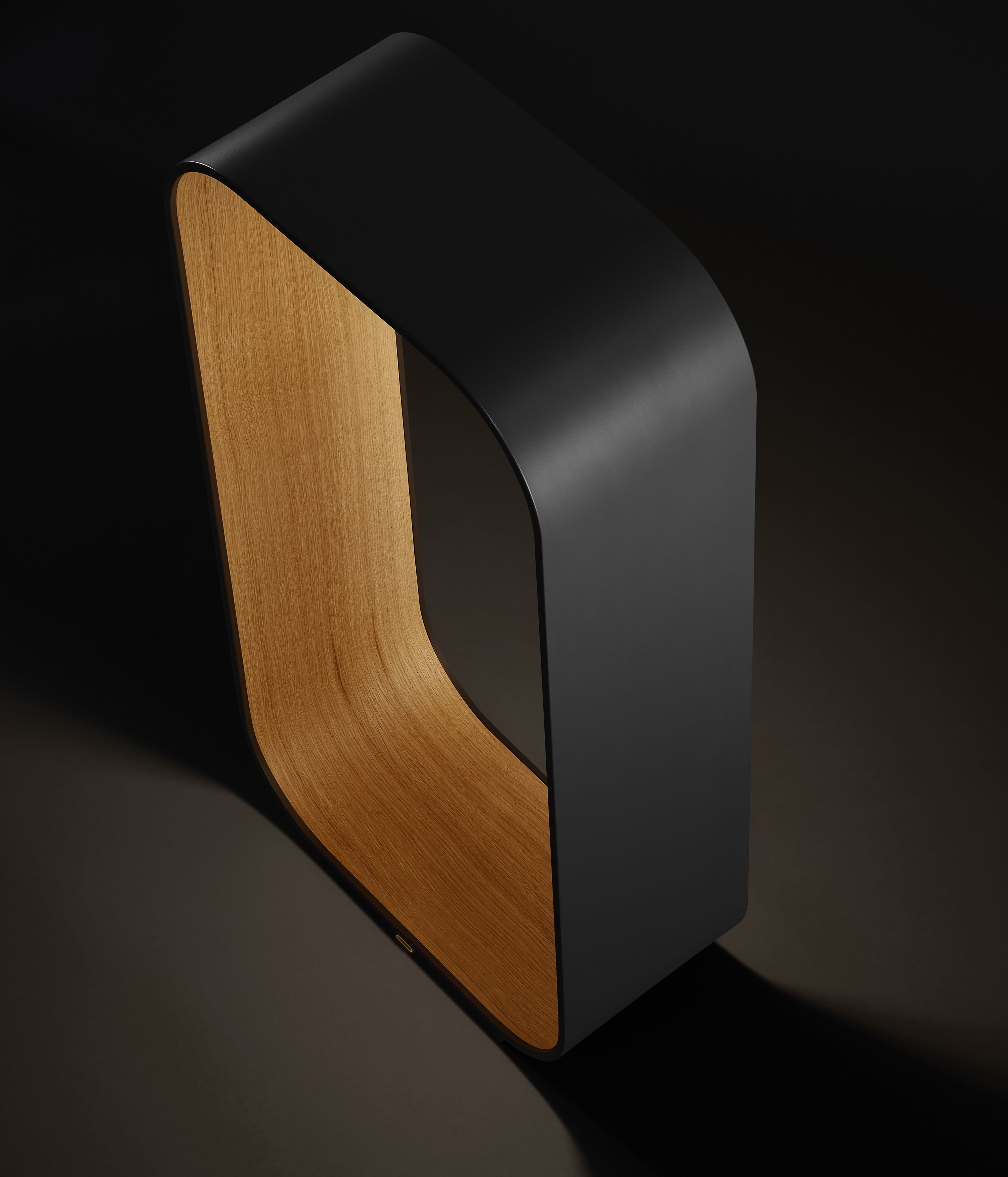 Алюминиевая и деревянная светодиодная настольная лампа с USB-зарядкой Pablo Designs Contour ARCH-00088024 - Вид №4