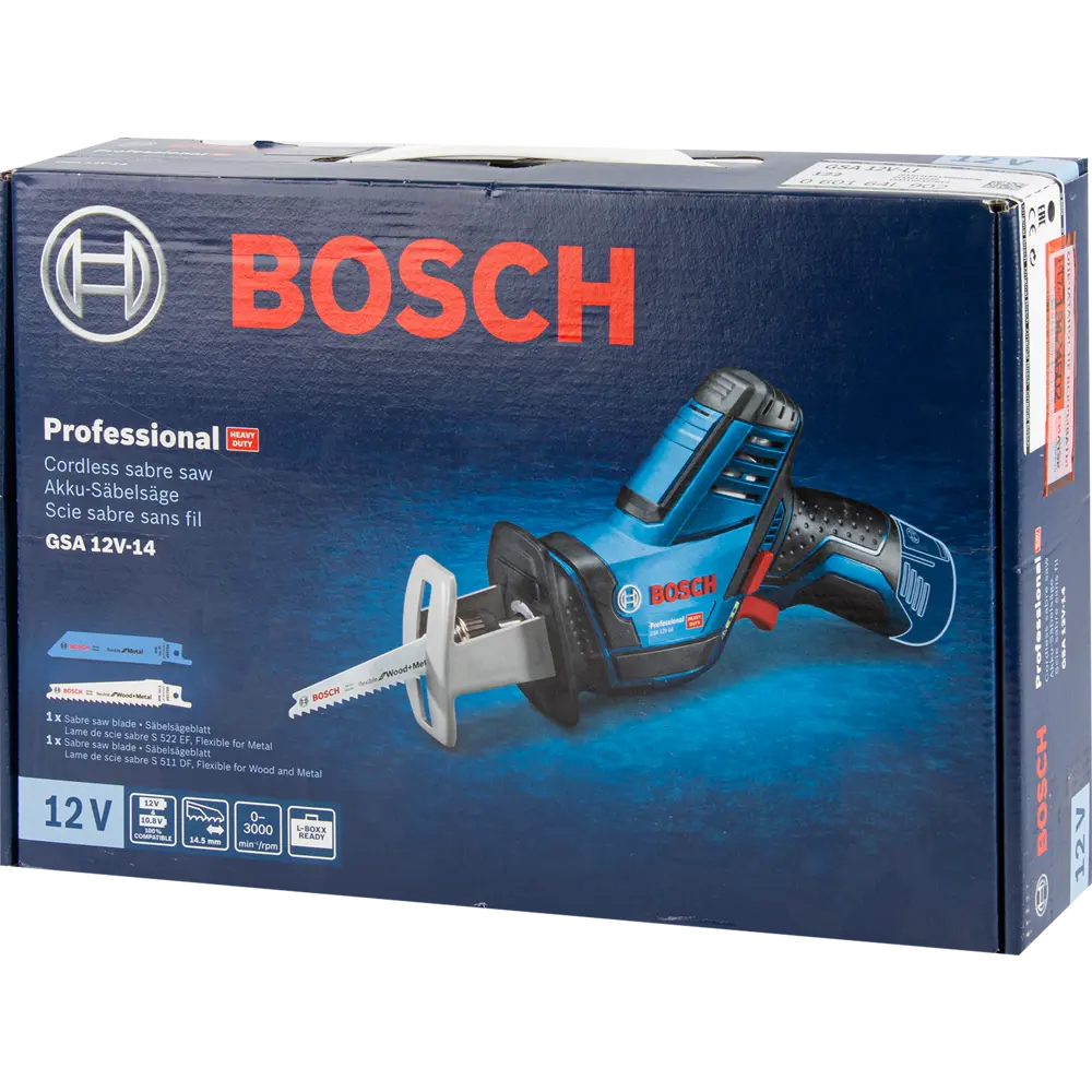 Аккумуляторная сабельная пила Bosch GSA 12V-14 Professional, 060164L902, 12 В без аккумулятора BOSCH PROFESSIONAL STLM-2011962 - Вид №7