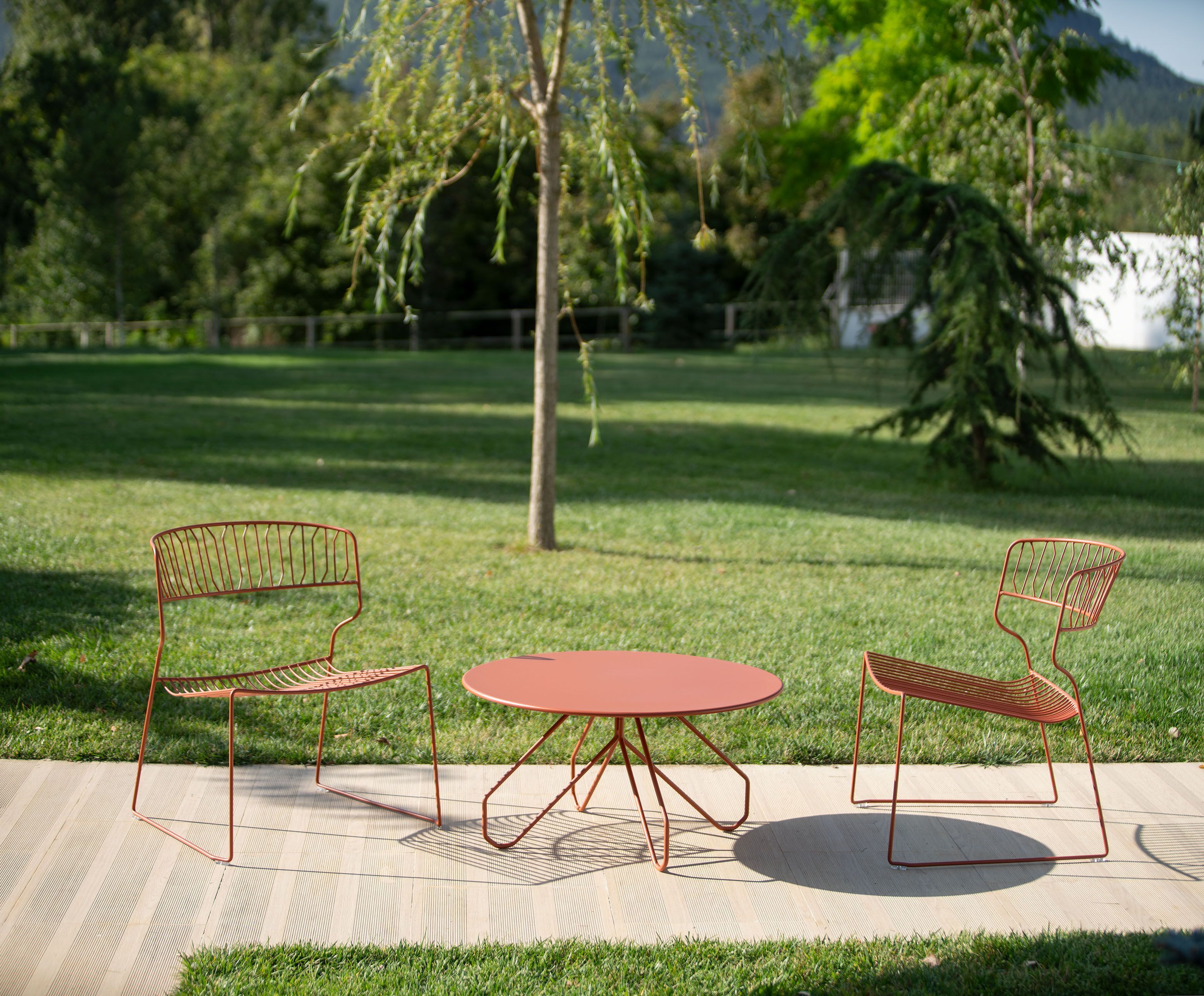 Штабелируемый садовый стул с порошковым покрытием iSimar Мартини ARCH-00062898 - Вид №3