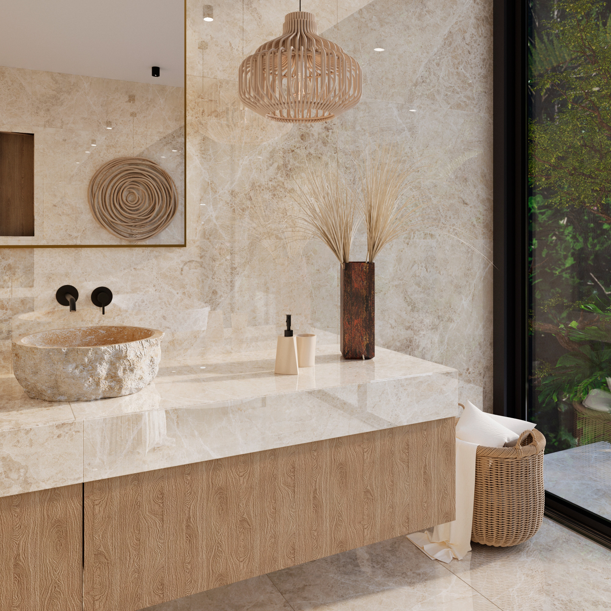 EMPERADOR BEIGE — Элегантность мрамора в вашем интерьере FP1034-A Arcadia Ceramica