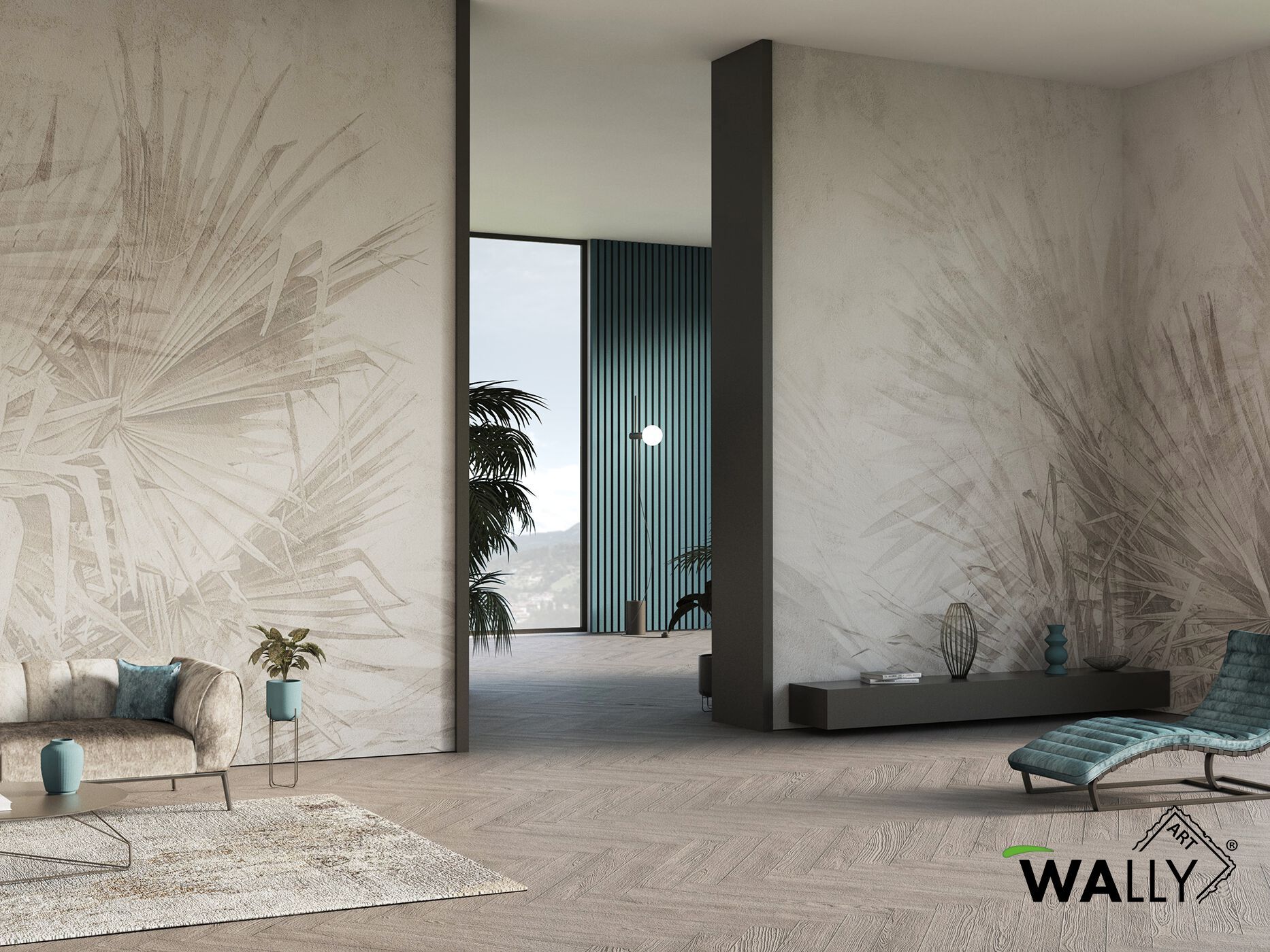 Моющиеся нетканые обои WALLYART ARCH-00001522