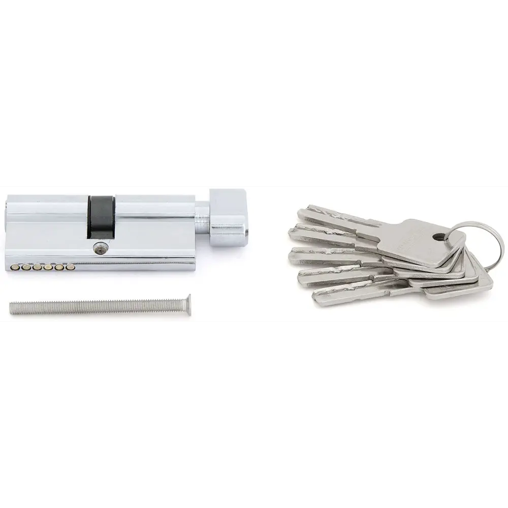 Цилиндр Palladium BK CP 35x35 ключ/вертушка цвет хромированный STLM-2111052 - Вид №2