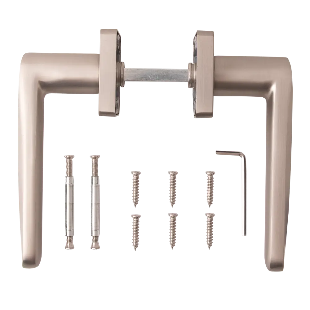 Дверные ручки Armex H-22114-A-NISM, без запирания, комплект, цвет матовый никель STLM-2088097 - Вид №1