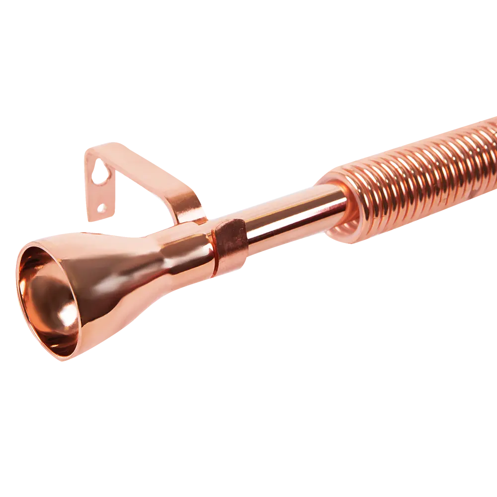Карниз однорядный раздвижной Трапеция 160-300 см цвет медь INSPIRE STLM-2144718