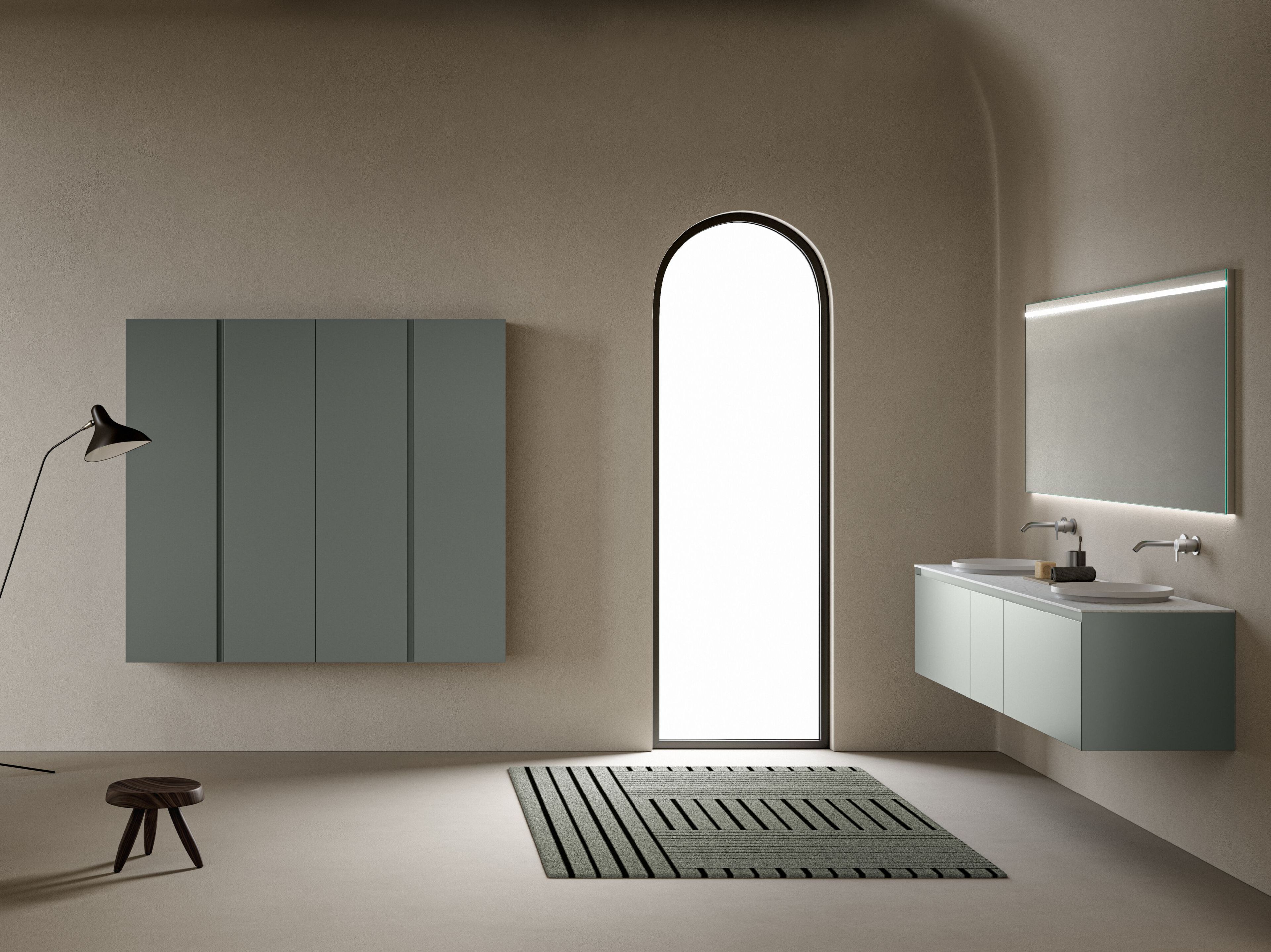 Двойной подвесной умывальник с ящиками Inbani слой ARCH-00012789 - Вид №1