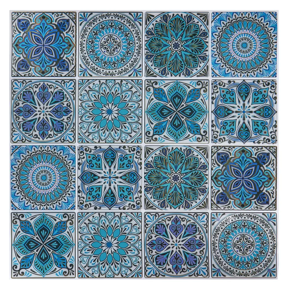 Santreyd Абстрактная бирюзовая мозаика для стен 300×300 мм 89379614 STLM-1342714 - Вид №2