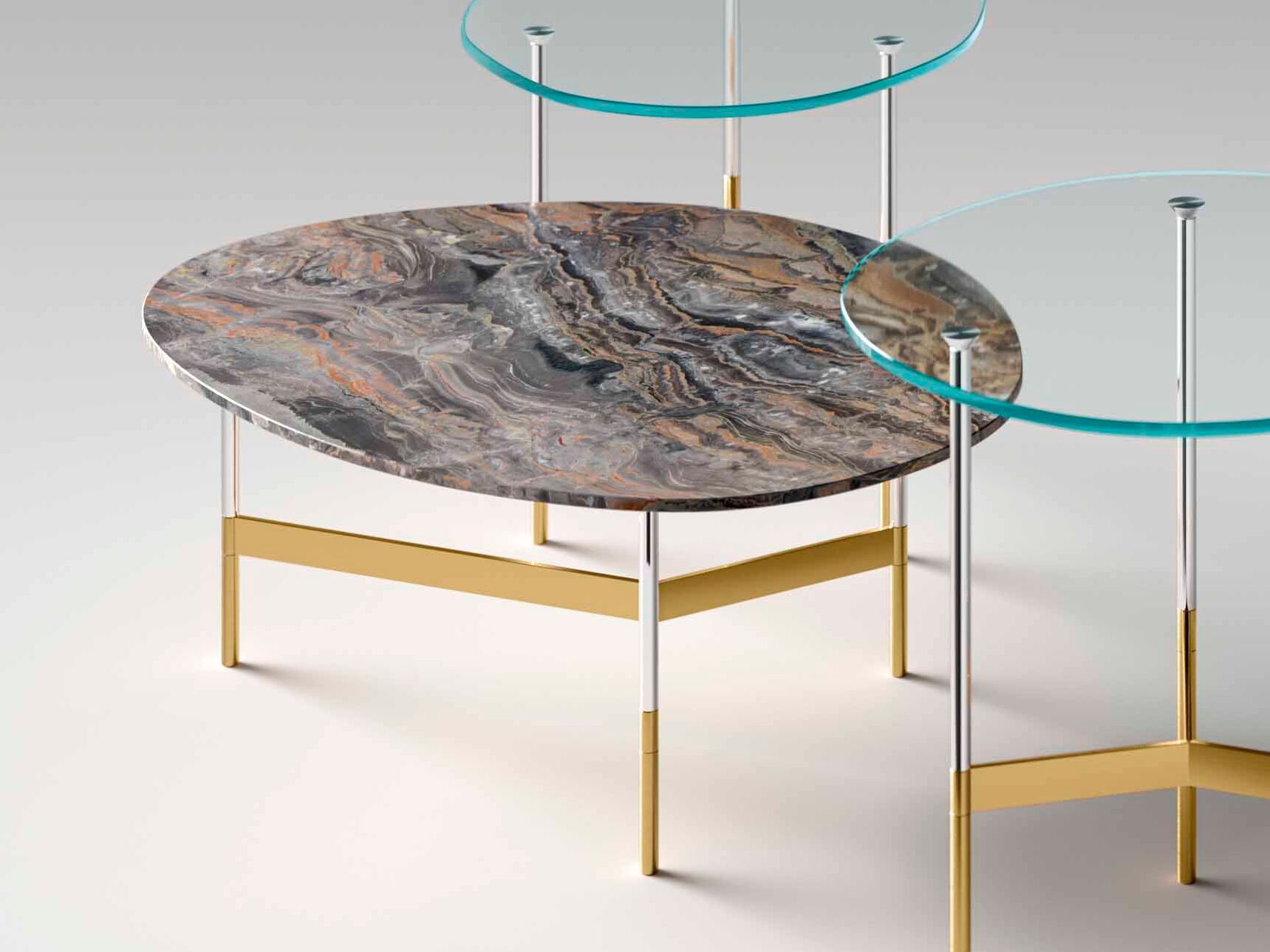 Журнальный столик с мраморной столешницей Tonelli Design AFTER9 ARCH-00083691