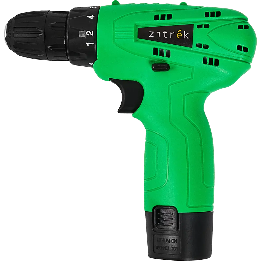 Дрель-шуруповерт аккумуляторная Zitrek Green 12, 12 В Li-ion 1.5 Ач STLM-2161471 - Вид №1