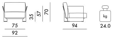 Съемное кресло из хлопка с подлокотниками Kartell POP MISSONI ARCH-00060292 - Вид №12