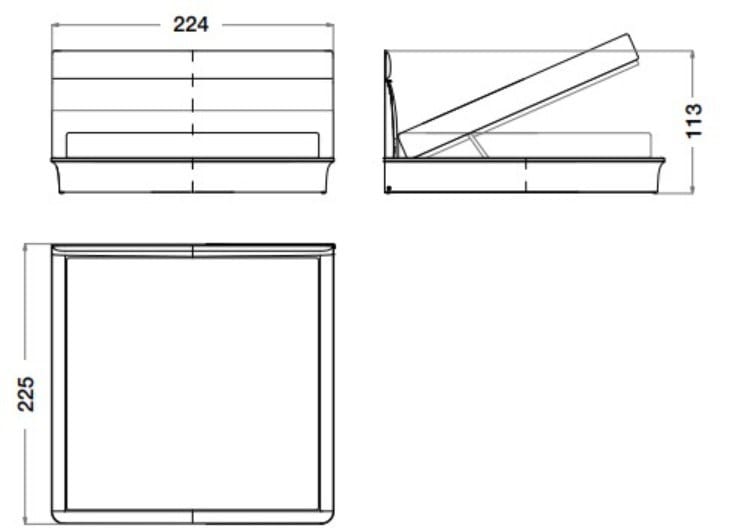 Кожаная кровать для хранения с мягким изголовьем CPRN HOMOOD Starlight ARCH-00014556 - Вид №2