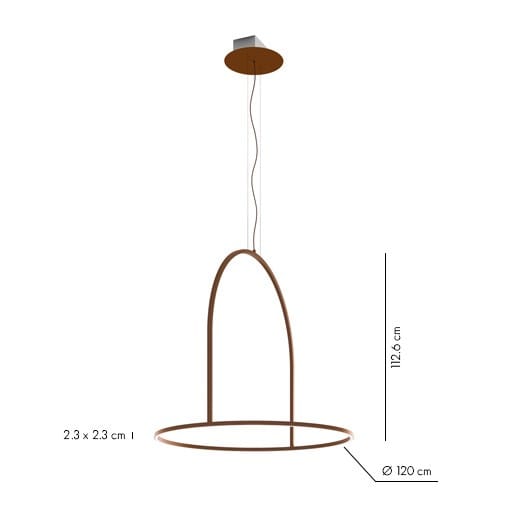 Металлический светодиодный подвесной светильник AXOLIGHT U-Light ARCH-00119727 - Вид №15