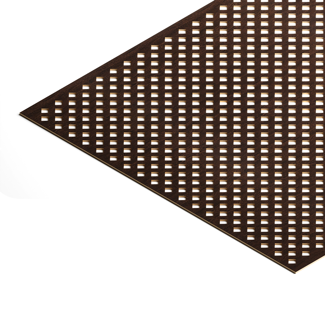 Панель декоративная перфорированная без рамки 1112х512 мм Глория венге STSR-178 STELLA