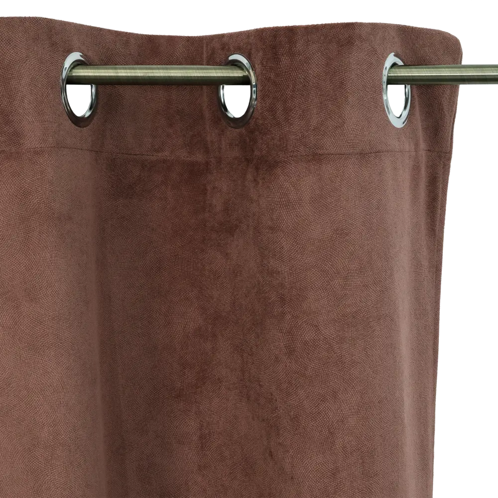 Штора на люверсах Lilou, 260х140 см, цвет красный Atmosphera STLM-2042323 - Вид №3