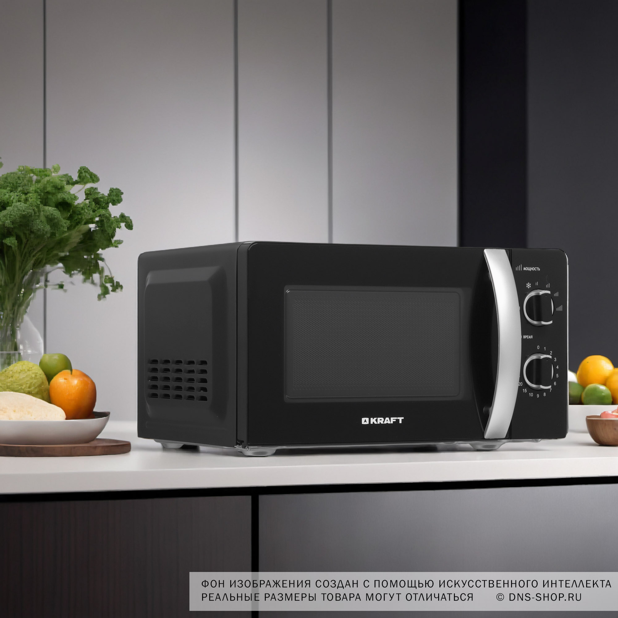 5355730 Микроволновая печь KRAFT KF20MW7B-203M черный STDN-0039375 - Вид №9