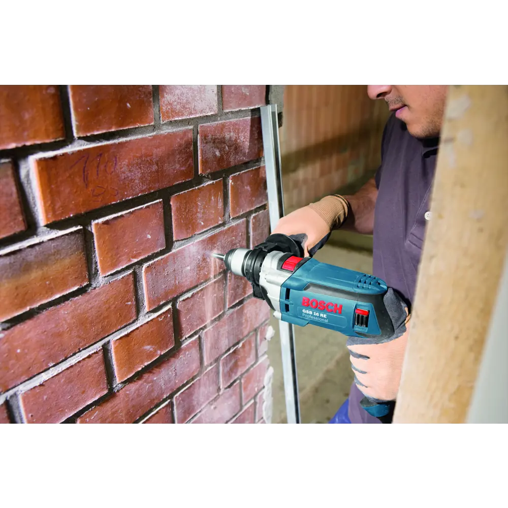 Дрель сетевая ударная Bosch GSB 16 RE 060114E500, 750 Вт BOSCH PROFESSIONAL STLM-2005489 - Вид №12