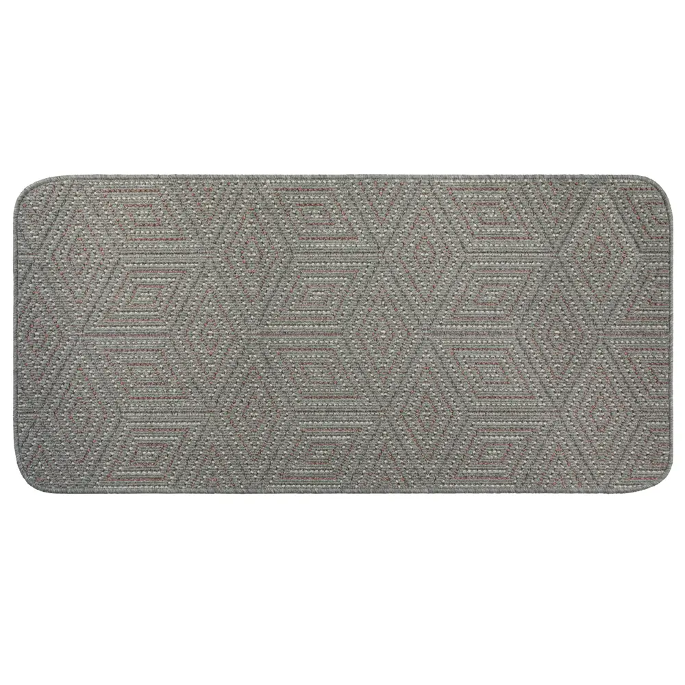 Коврик Nubia Gr/Pink 67x140 см полипропилен цвет серый 84803959 STLM-2160262 Santreyd 