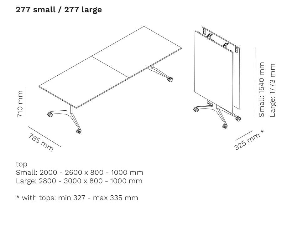 Складной стол с колесами Mara Savio ARCH-00000720 - Вид №2