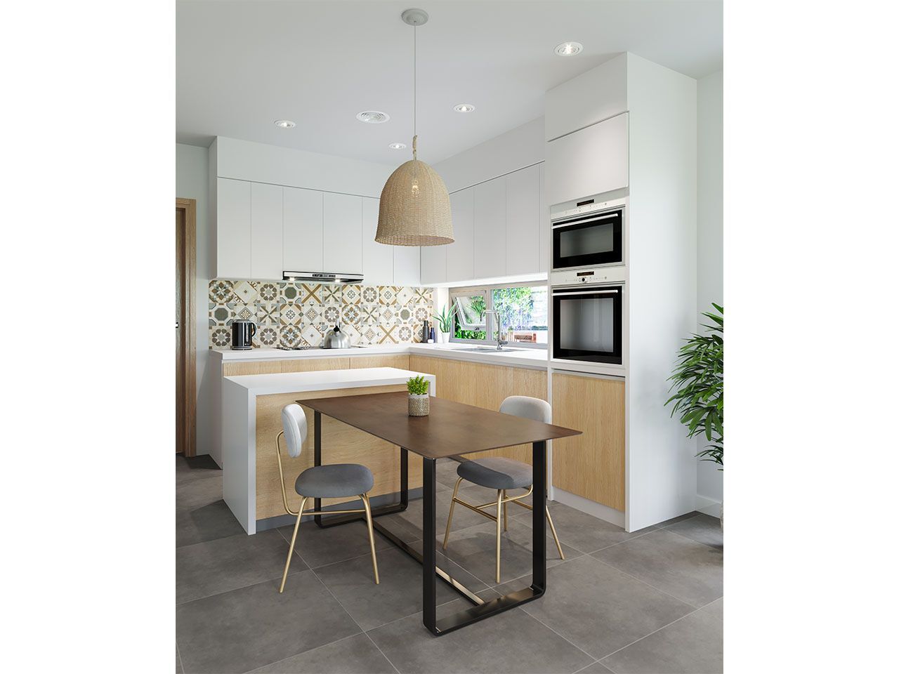 Пол / керамогранит с эффектом цемента Kaleseramik плиты ARCH-00114601 - Вид №1