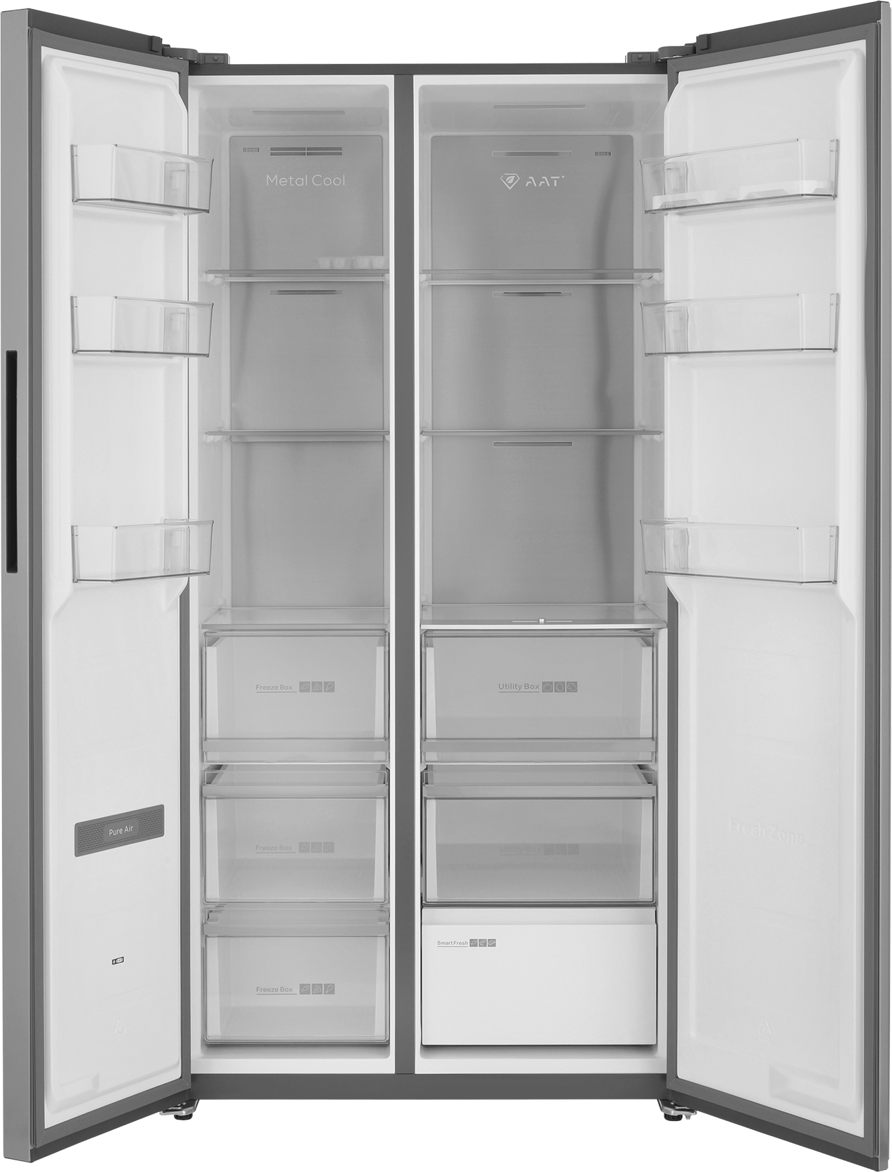 9235923 Холодильник Side by Side   ZUGEL ZRSSI540X Slot-In серебристый STDN-0079975 - Вид №1