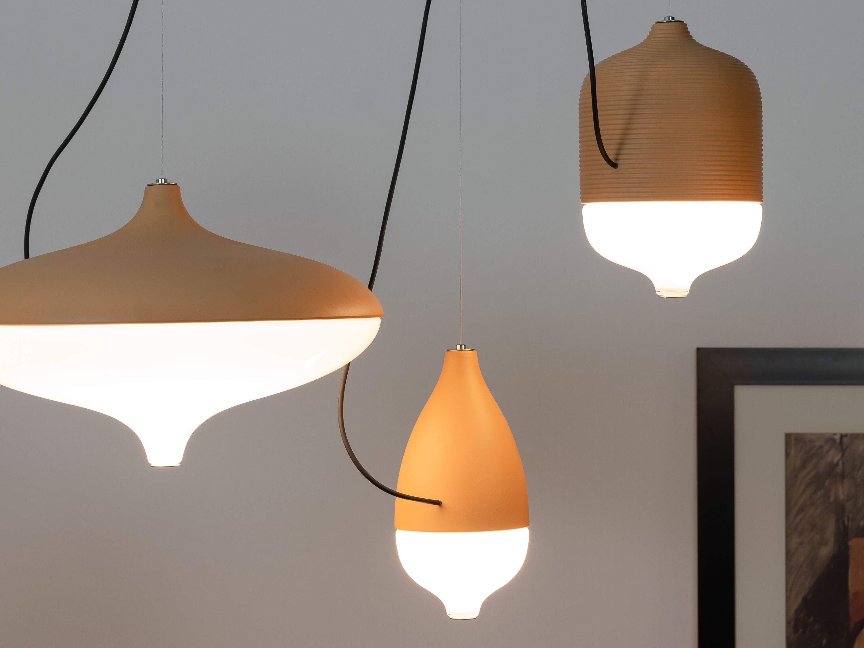 Керамический и стеклянный светодиодный подвесной светильник Hind Rabii T-Cotta ARCH-00045990 - Вид №5