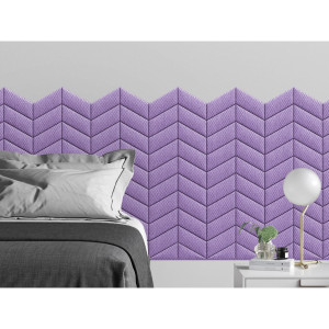 Стеновая панель Cabrio Violet цвет фиолетовый 30х30см 2шт TARTILLA