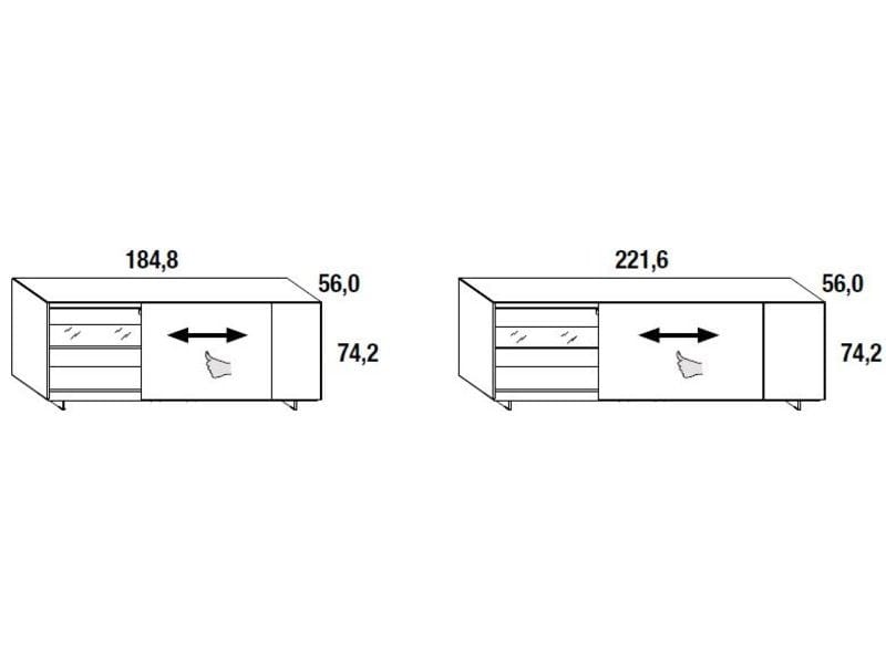 Стеклянный шкаф Lago PLENUM 0832 ARCH-00099168 - Вид №2