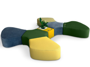 Состав пуфиков с электрическими розетками