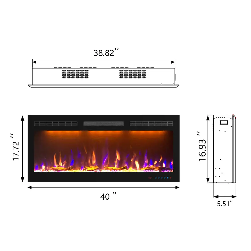 Электрический очаг Royal Flame Crystal 40RF 1.5 кВт 89396876 STLM-2153651  - Вид №3