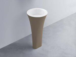 AMLA45-BL+AMPILT-BL+AMCOLT-AN Раковина Amedeo Tondo отдельностоящая cielo Enjoy + Amedeo