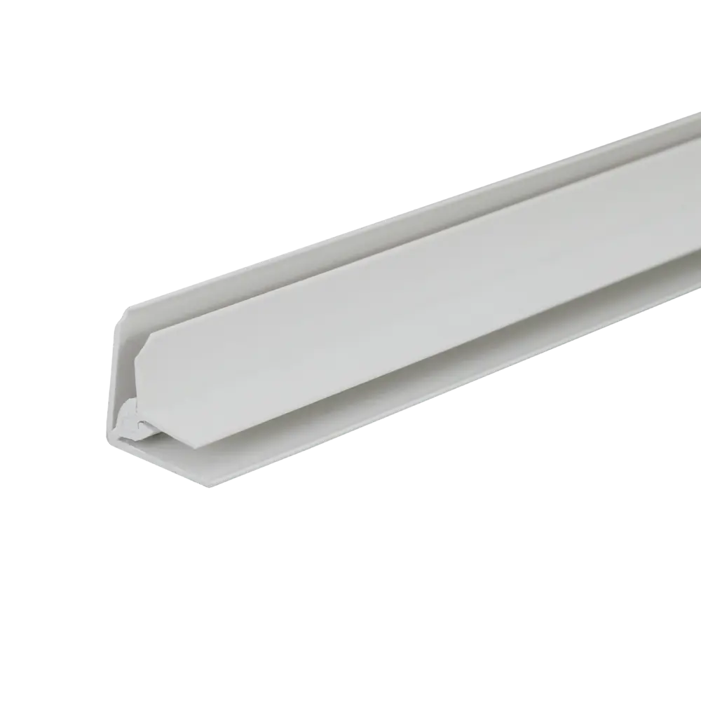 Соединительный профиль KREAFORTA ПВХ белый 20x2700 мм для панелей 4 мм STLM-2160177 - Вид №1