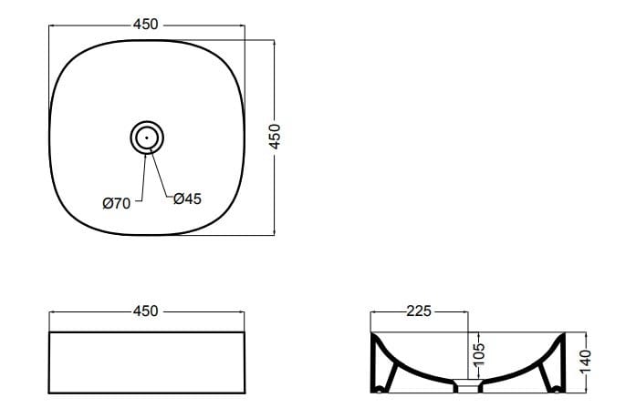 Керамическая квадратная столешница Axa Wild ARCH-00074540 - Вид №4