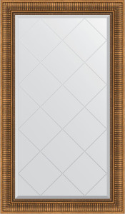 BY 4240 Зеркало с гравировкой в багетной раме - бронзовый акведук 93 mm EVOFORM Exclusive-G