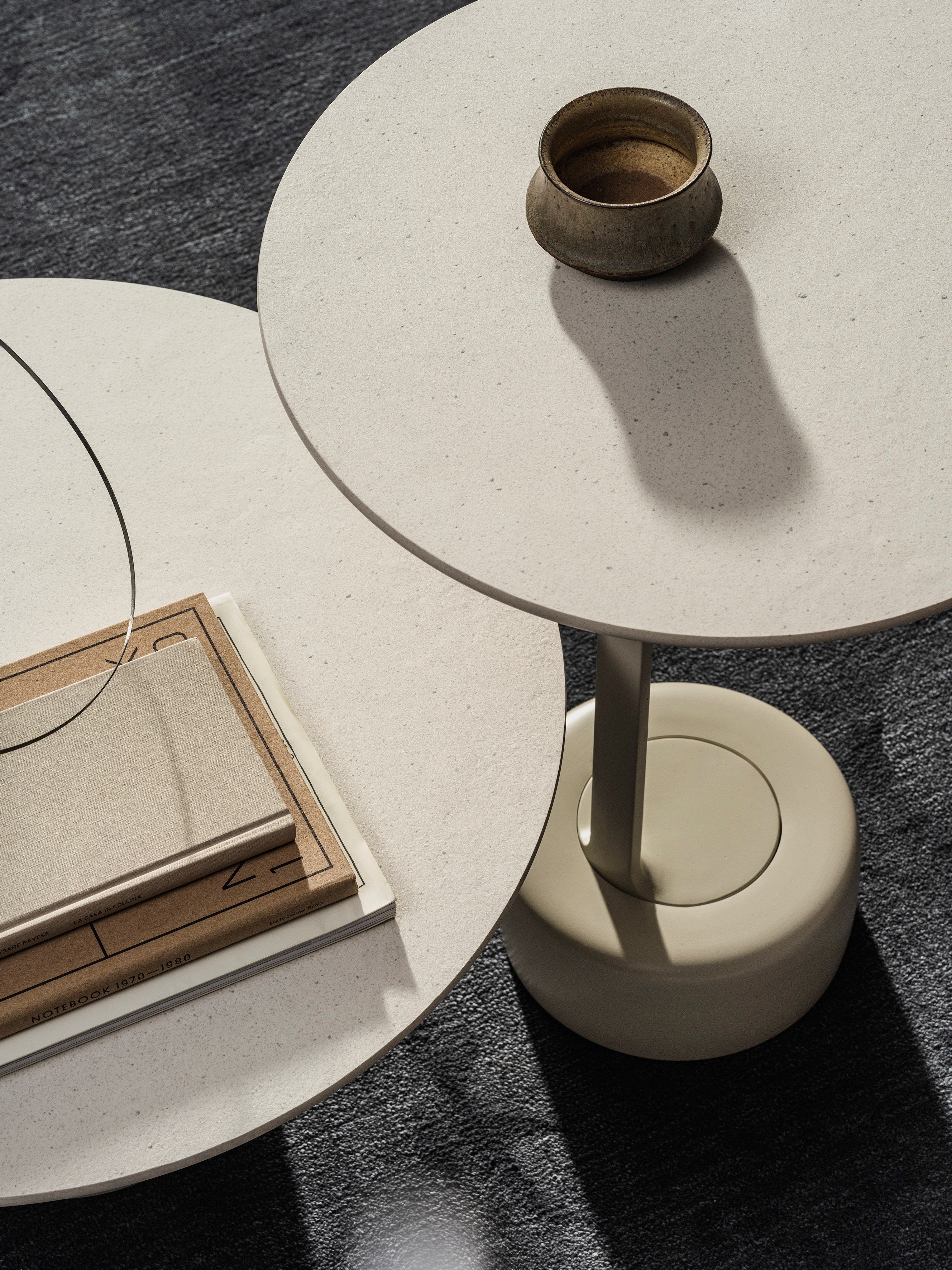 Круглый журнальный столик из керамогранита Arper Oell ARCH-00033355 - Вид №5