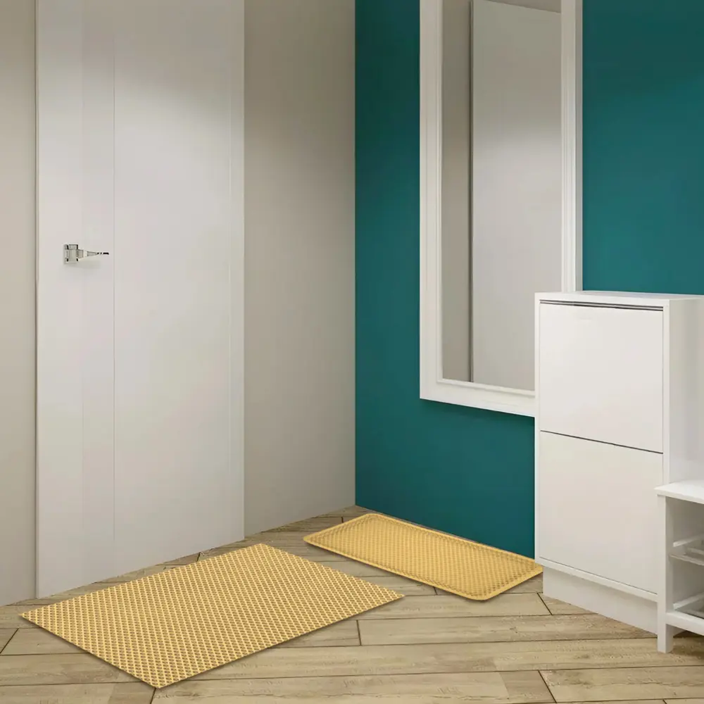 Декоративный коврик ЭВА Ромб 48×68 см бежевый для входной зоны 89370085 Santreyd STLM-1580500