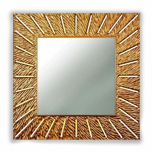 Бронзовое зеркало квадратное настенное SUNSHINE IN SHAPE SUNSHINE 00-3860123 Бронза