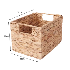 Корзина Konsensa 22x19x31 см водяной гиацинт цвет бежевый
