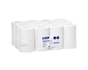 RKB202 Бумажные полотенца в рулоне KLASIK MINI, белые, диаметр 13 см, длина 116 м, в упаковке 12 шт. Merida