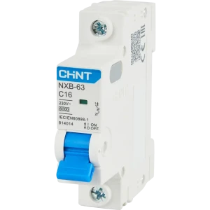 Автоматический выключатель CHINT NXB-63 1P C16 А 6 кА