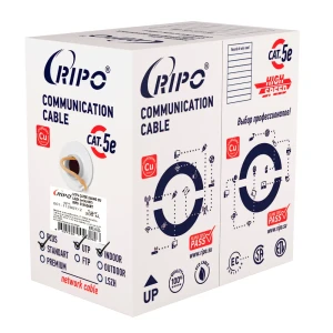 Витая пара Pipo Standart UTP 4 нг-LSZH CAT5E 24AWG Fluke test 0.5 медь 100 м