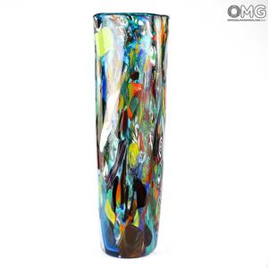 3618 ORIGINALMURANOGLASS Зеркальная ваза Вулкан - муранское стекло 15 см