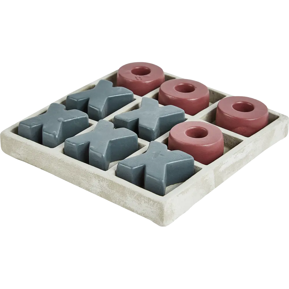 Фигурка декоративная Крестики-нолики белая полиэстер 15x15x3 см Atmosphera STLM-2019579