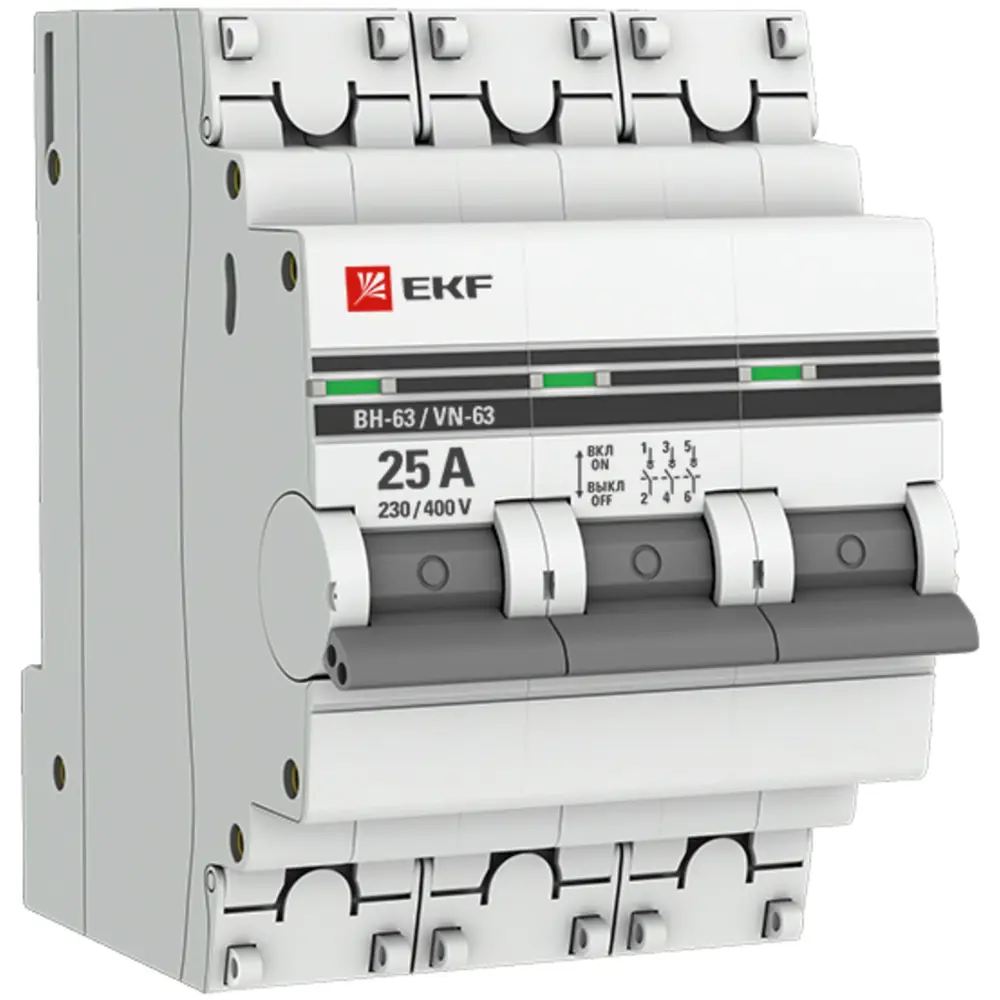 Выключатель нагрузки EKF ВН-63 3P 25 А STLM-2207136