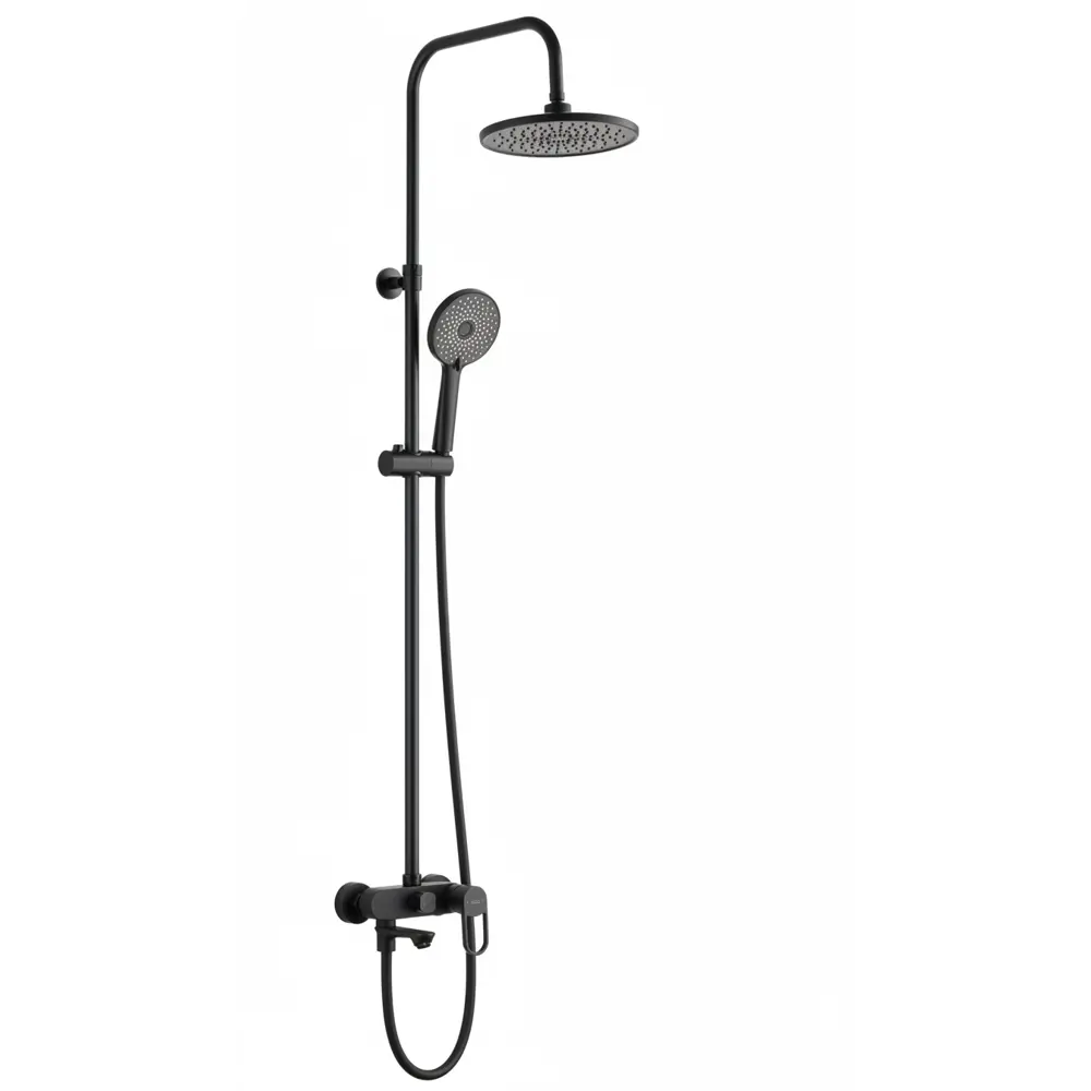 Душевая система Esko Catania STC01B со смесителем 3 режима цвет черный матовый STLM-2129547