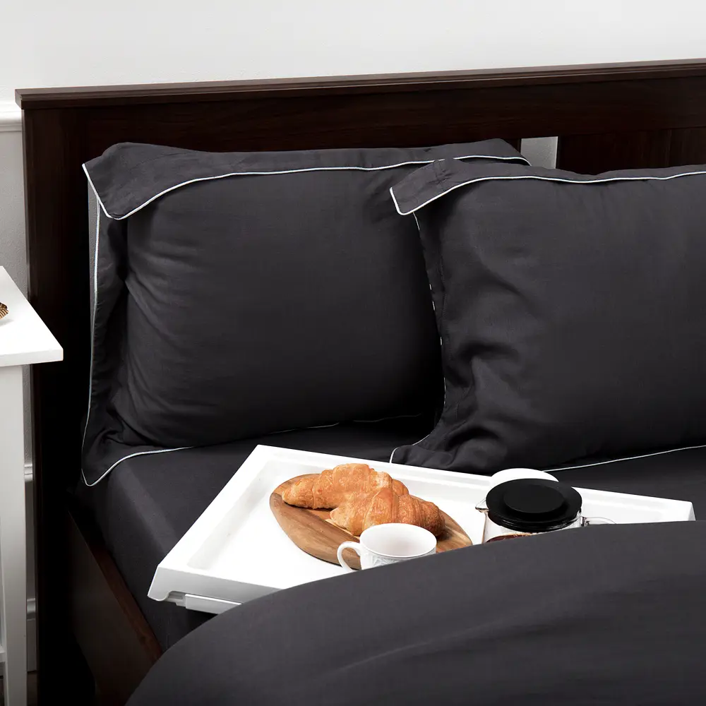 Комплект постельного белья Amore Mio Tornado евро тенсель серый 89426001 STLM-1565864 - Вид №6