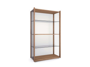 Книжный шкаф / витрина из дерева и стекла