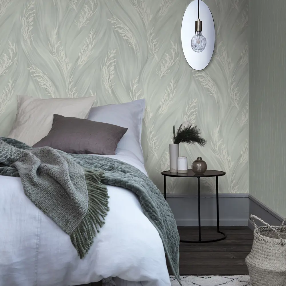 Флизелиновые обои Erismann Ivolga зеленые 1.06 м 89426168 STLM-1563828 - Вид №5