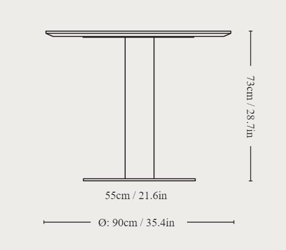 Круглый обеденный стол из зеленого мрамора Гватемалы &Tradition между ARCH-00074946 - Вид №6