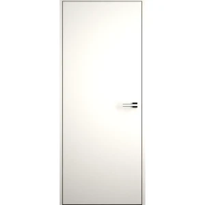 Дверь межкомнатная скрытая левая (на себя) Invisible 80x210 см эмаль цвет Белый с замком 86586830 STLM-2166923