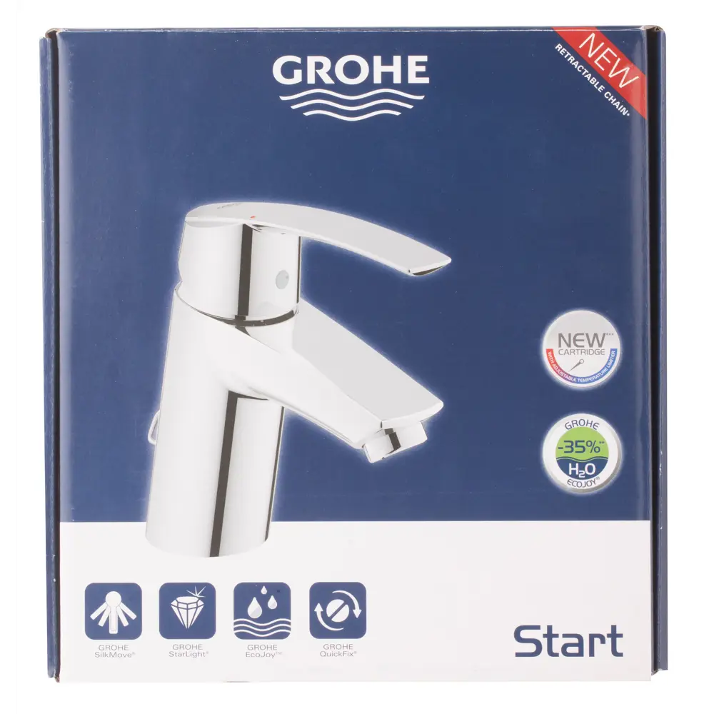 Смеситель для раковины Grohe Start однорычажный цвет хром STLM-2035526 - Вид №3